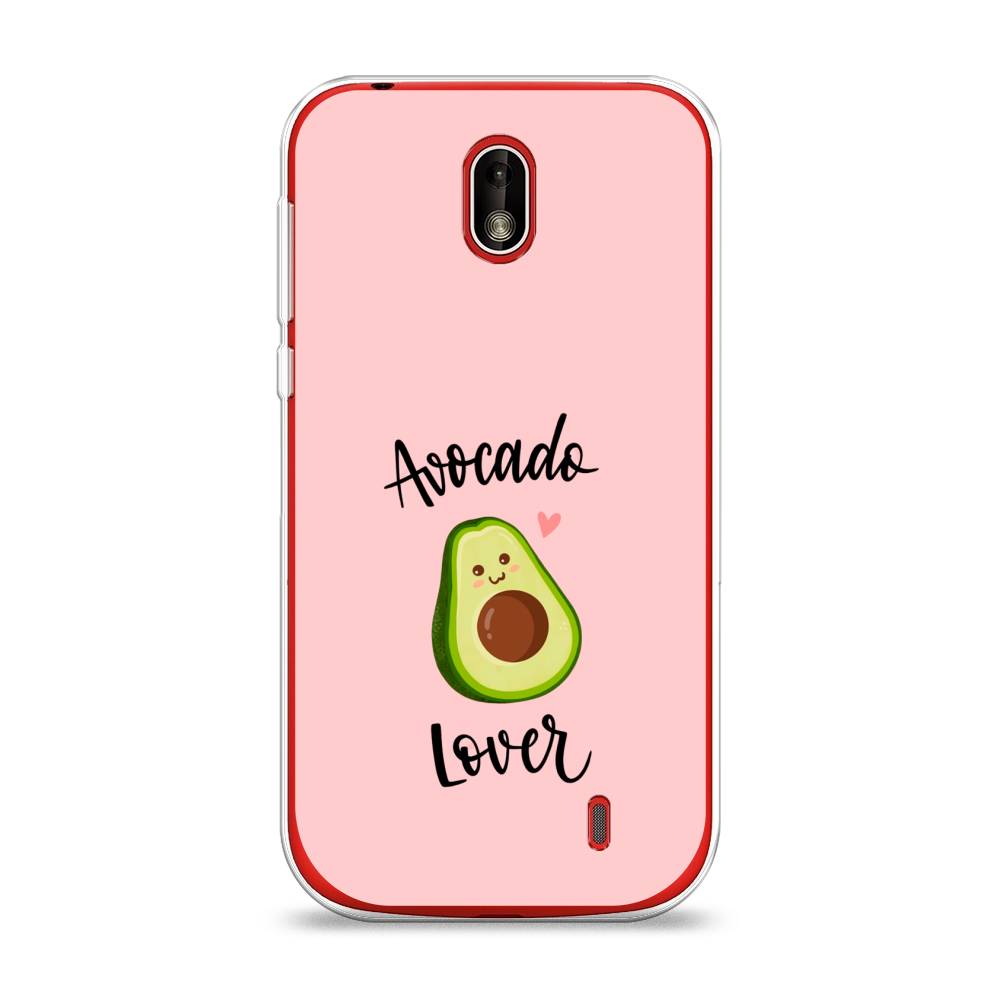 

Чехол на Nokia 1 "Avocado lover", Розовый;зеленый, 121250-6