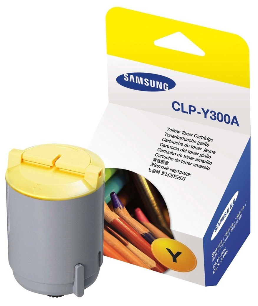 фото Картридж для лазерного принтера samsung clp-y300a, желтый, оригинал
