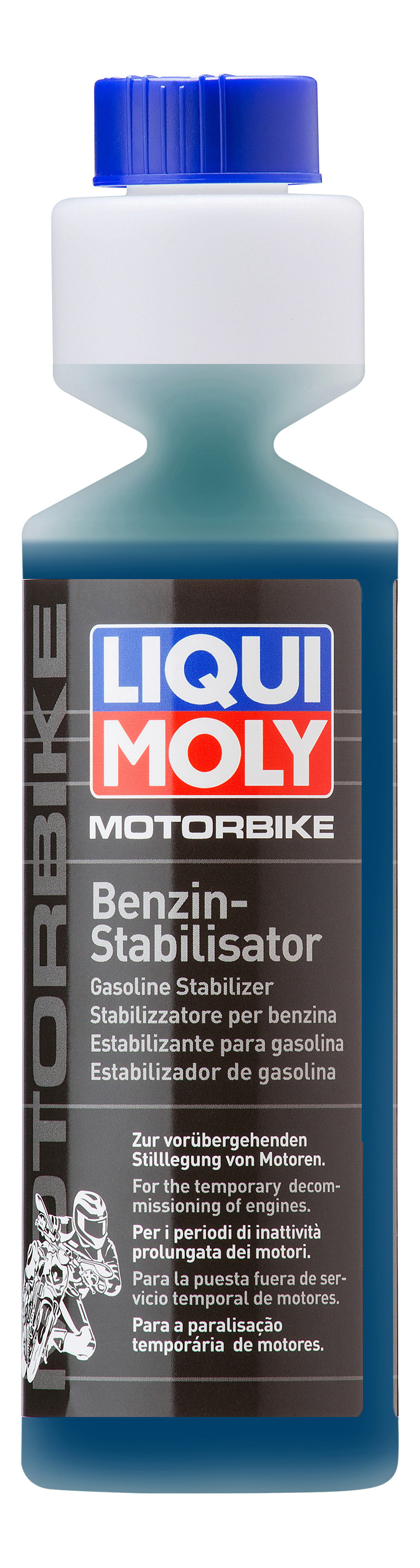 

Стабилизатор бензин LIQUI MOLY 3041 Motorbike Benzin Stabilisator, 0,25 л, Голубой, Motorbike Benzin Stabilisator