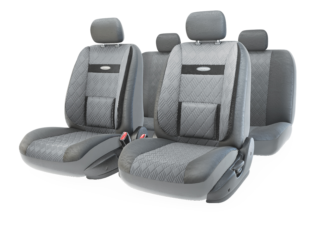 

Комплект чехлов на сиденья Autoprofi Comfort 3D COM-1105GP D.GY/D.GY (M), Comfort 3D
