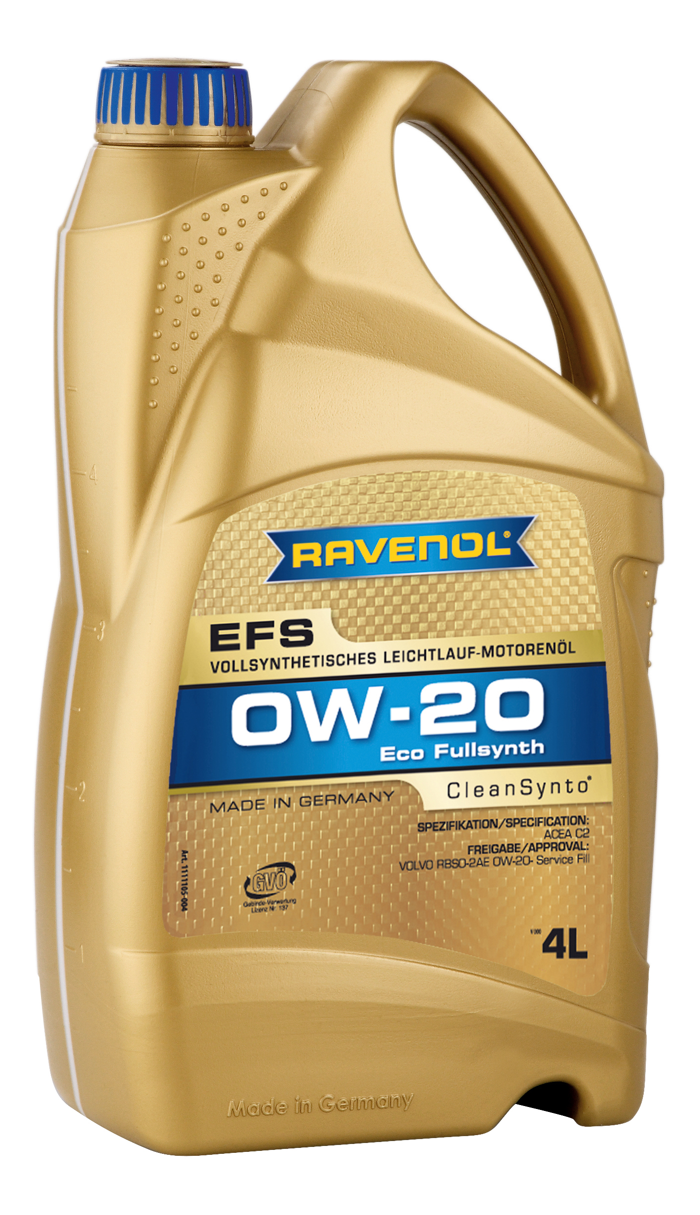 фото Моторное масло ravenol efs ecofullsynth sae 0w-20 4л