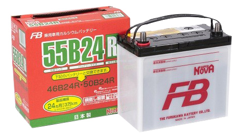 фото Аккумулятор автомобильный furukawa battery super nova 55b24r 45 ач