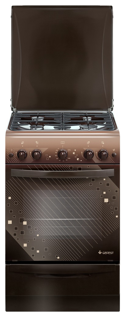 Газовая плита GEFEST ПГ 5100-02 0010 коричневый многофункциональная газовая плита с вытяжкой духовым шкафом пароваркой xiaomi viomi ai integrated stove milano jjzt vj502