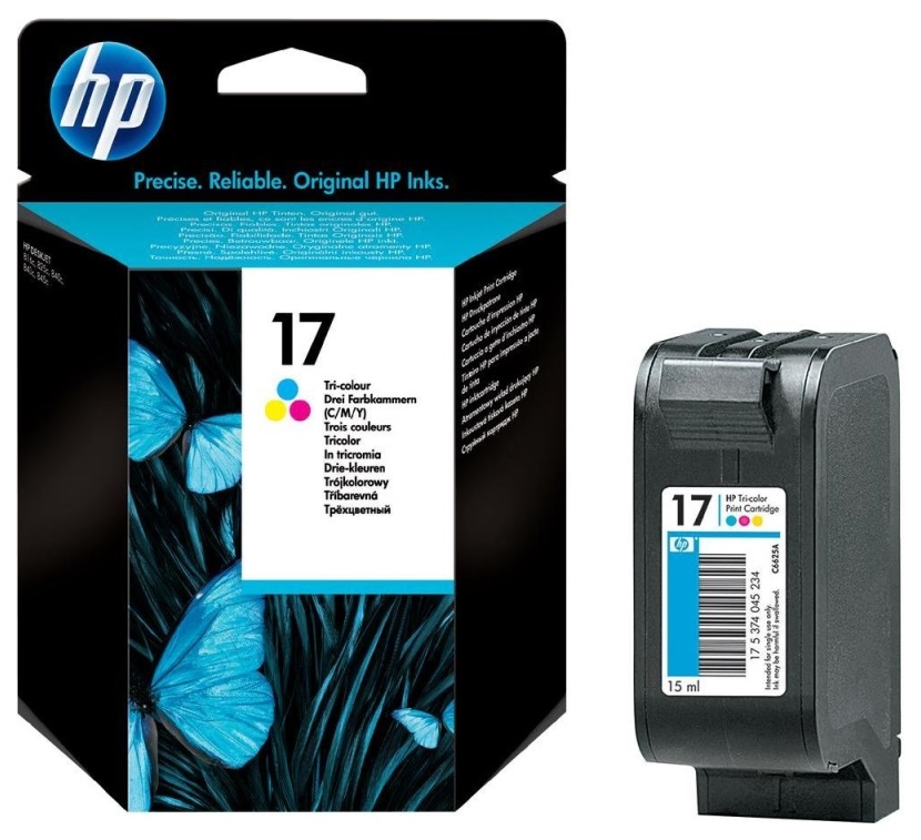 

Картридж для струйного принтера HP 17 (C6625A) цветной, оригинал, c6625A