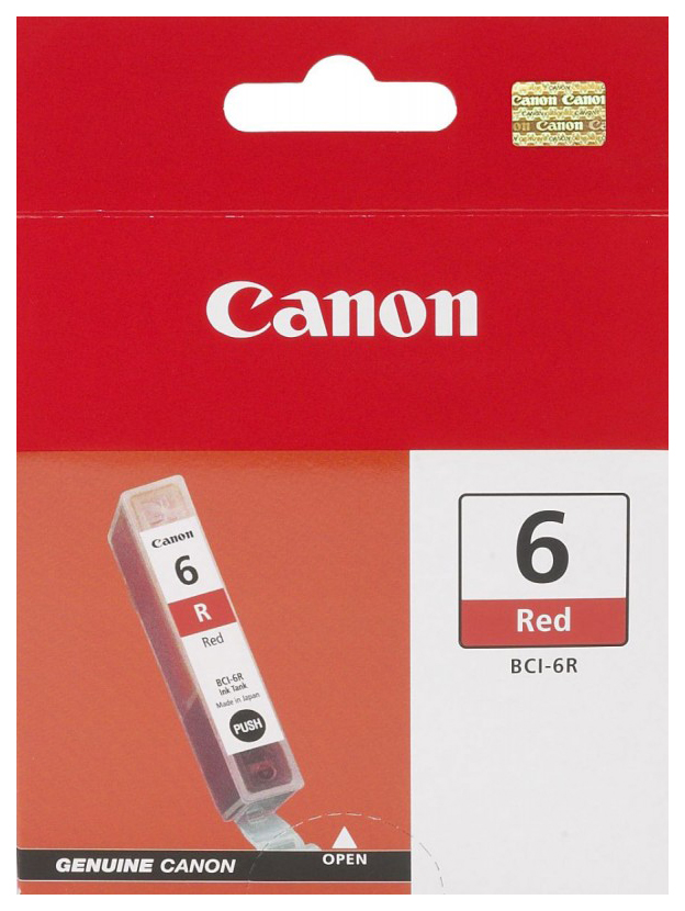 фото Картридж для струйного принтера canon bci-6r (8891a002) красный, оригинал