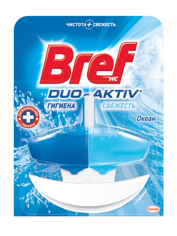 

Блок для унитаза подвесной Bref duo-activ чистота и свежесть океан 50 мл