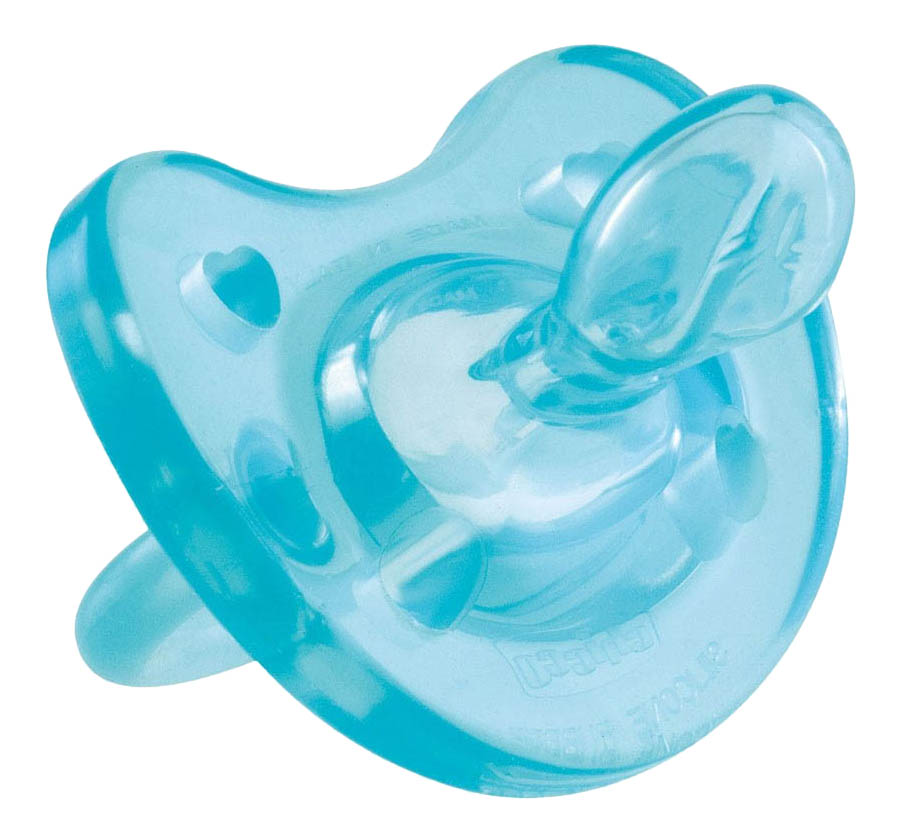 

Силиконовая пустышка ортодонтическая Chicco 4М+ Blue, 4М+