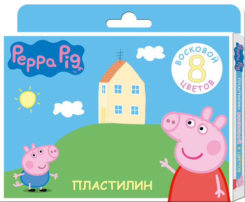 

Пластилин восковой РОСМЭН "Свинка Пеппа" 8 цветов, 29575, Свинка Пеппа
