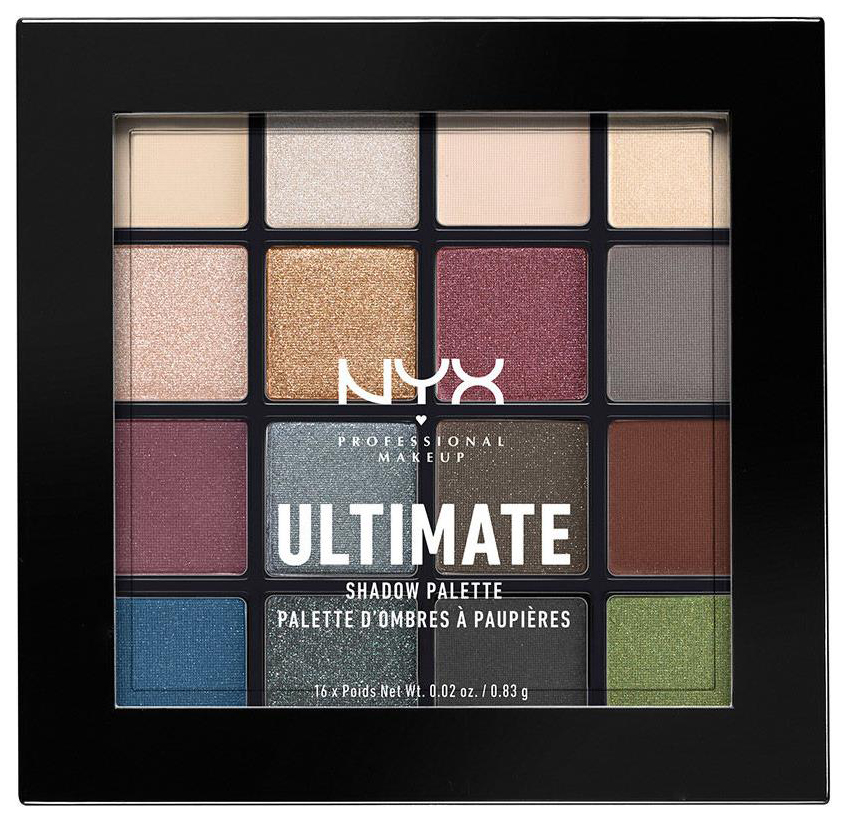 Тени для век NYX Professional Makeup Ultimate Shadow Palette 01 Smokey  Highlight