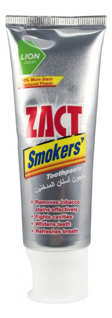 Купить Зубная паста Lion Zact для курящих с отбеливающим эффектом 100 г