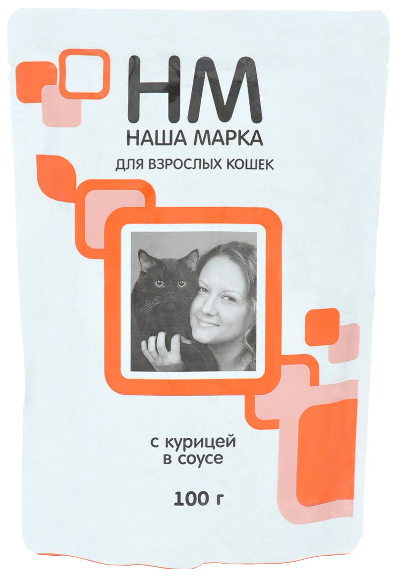 фото Влажный корм для кошек наша марка, курица, 24шт, 100г