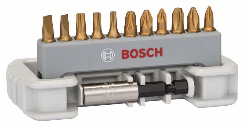 Набор бит Bosch 12шт магнитный держатель 2608522133