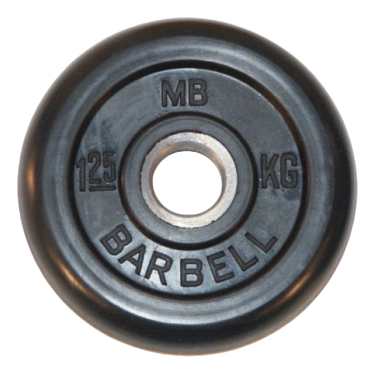 

Диск для штанги MB Barbell Стандарт 1,25 кг, 26 мм черный, Стандарт
