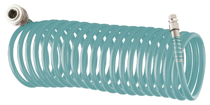 Шланг для пневмоинструмента STELS BASF 10 м с быстросъемами 57007 спиральный воздушный шланг stels