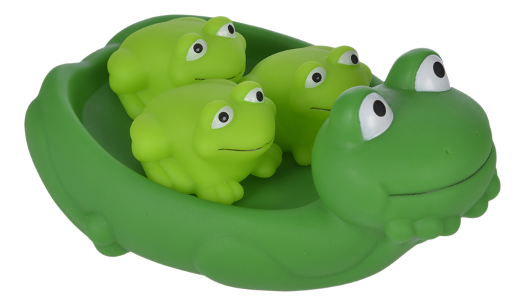 

Игрушка для купания Жирафики Мама лягушка и лягушата, Зеленый, Мама лягушка и лягушата