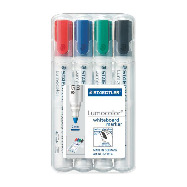 Набор маркеров для досок Staedtler Lumocolor 2мм 4 цвета