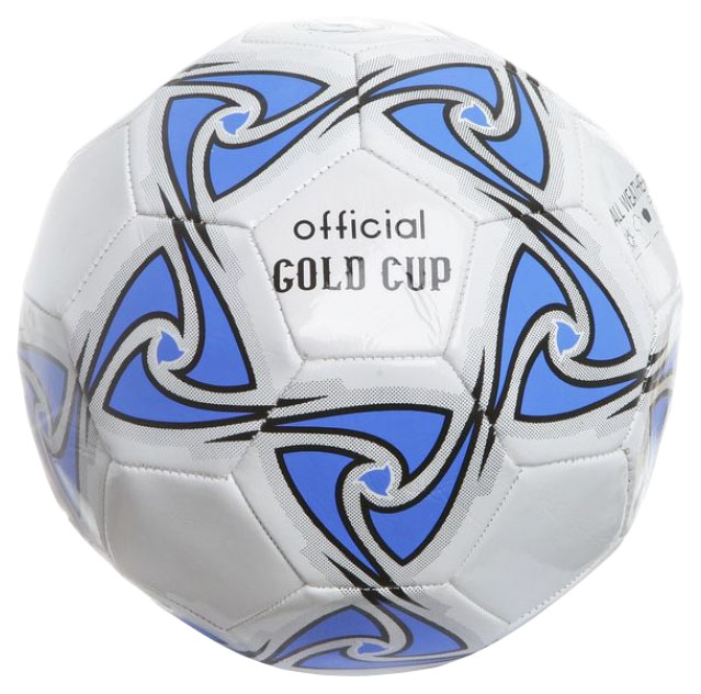 фото Футбольный мяч gratwest official gold cup т73811 №5 white/blue