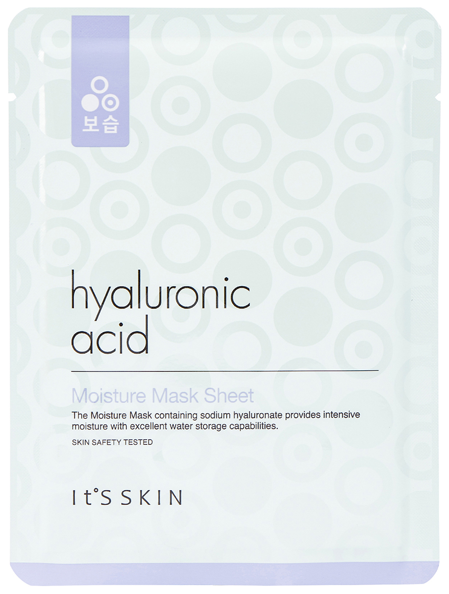 Маска для лица It's Skin Hyaluronic Acid Moisture Mask Sheet 17 мл name skin care заживляющая и успокаивающая тканевая маска для лица 25