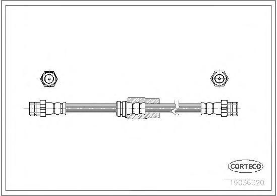 фото Шланг тормозной системы corteco 19036320