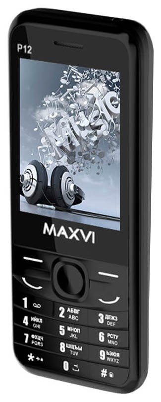 фото Мобильный телефон maxvi p12 black