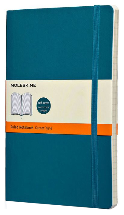 

Блокнот Moleskine Classic Soft Large, Бирюзовый, в линейку, classic soft large (в линейку)