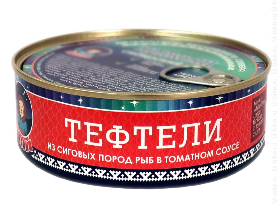 Рыбные консервы ТМ Ямалик тефтели из сиговых пород 240 г