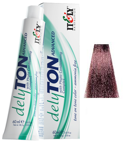 Краска Itely Hairfashion Delyton Advanced 4M махагоновый шатен 60мл краска itely hairfashion colorly 2020 purple light brown 5p пурпурный светлый шатен 60мл