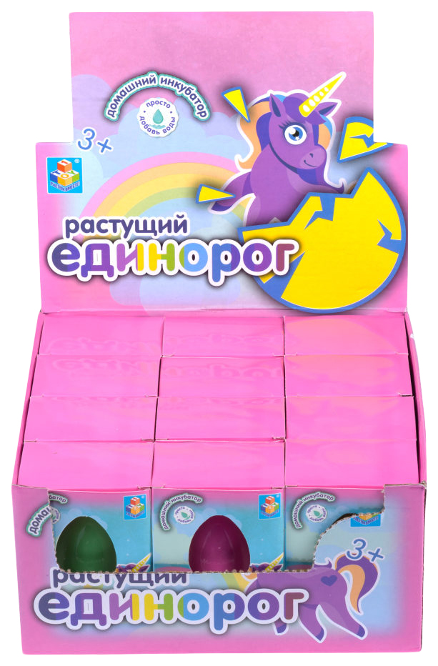 

Домашний инкубатор "Яйцо с растущим единорогом", 6.5 см 1TOY