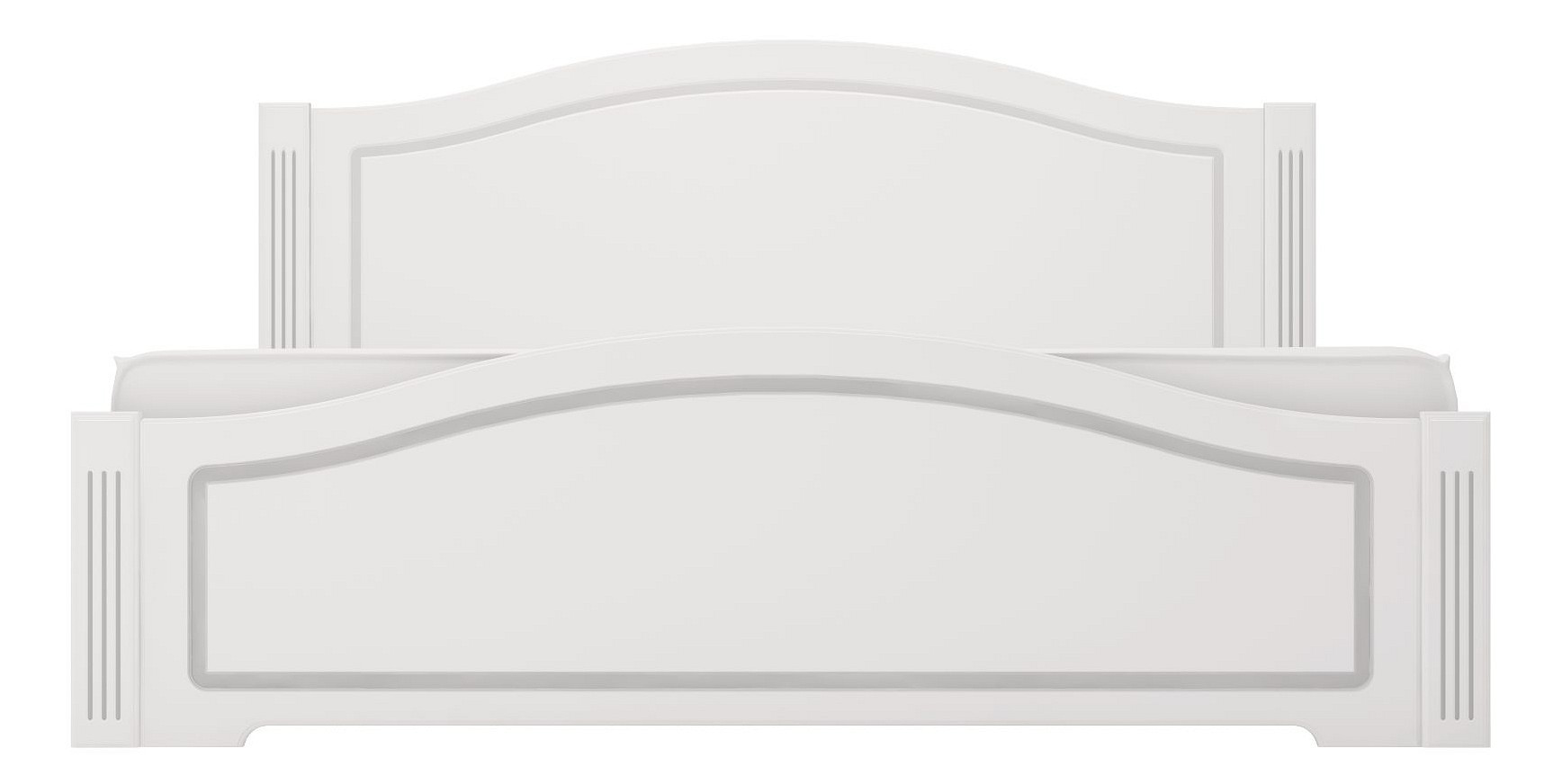 фото Кровать двуспальная ижмебель 19 180х200 см, белый
