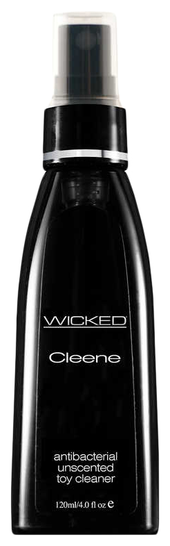 фото Очищающий спрей для секс-игрушек wicked cleene для защиты от бактерий 120 мл