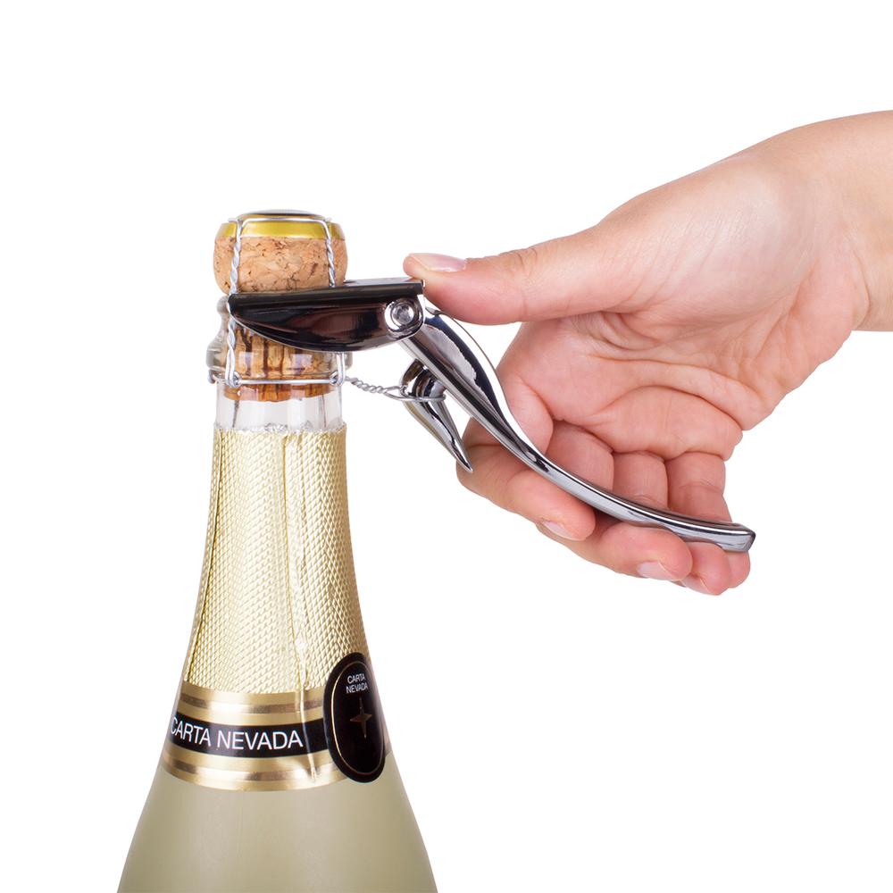 

Открывалка для игристых вин Brut золотая