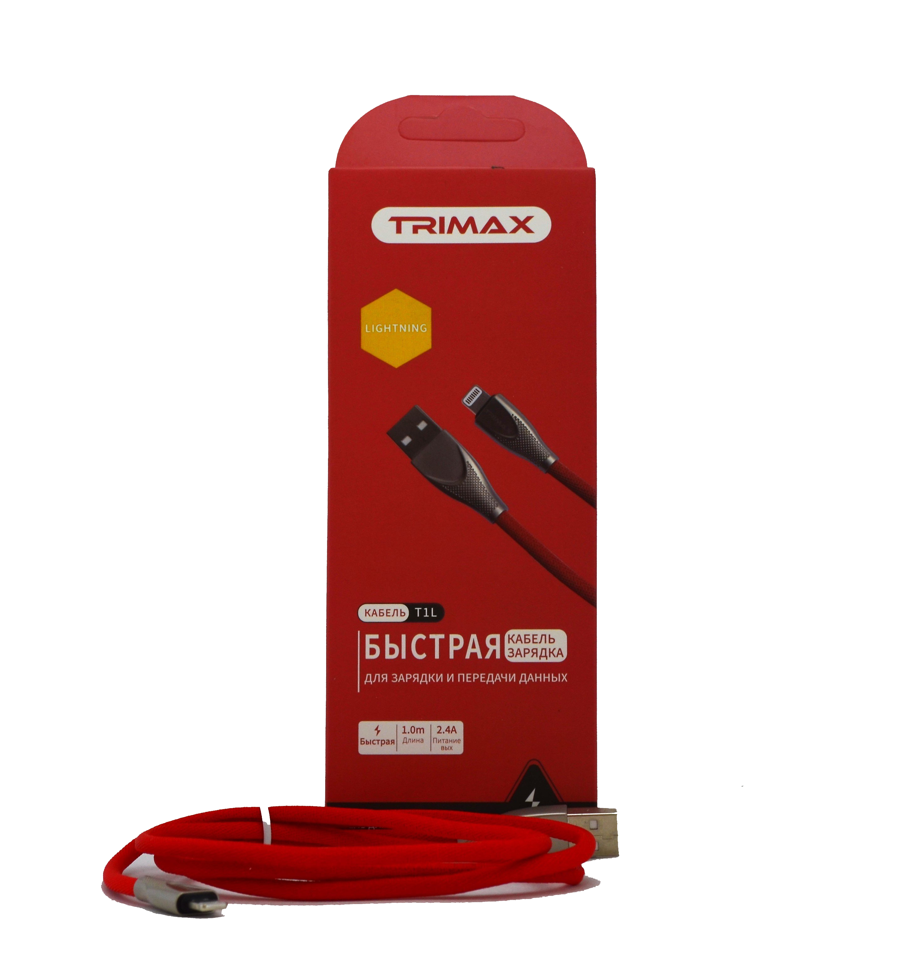 фото Кабель trimax lightning t1l 1m red