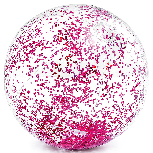 фото Пляжный мяч glitter от 3 лет 51 см 2 цв. intex