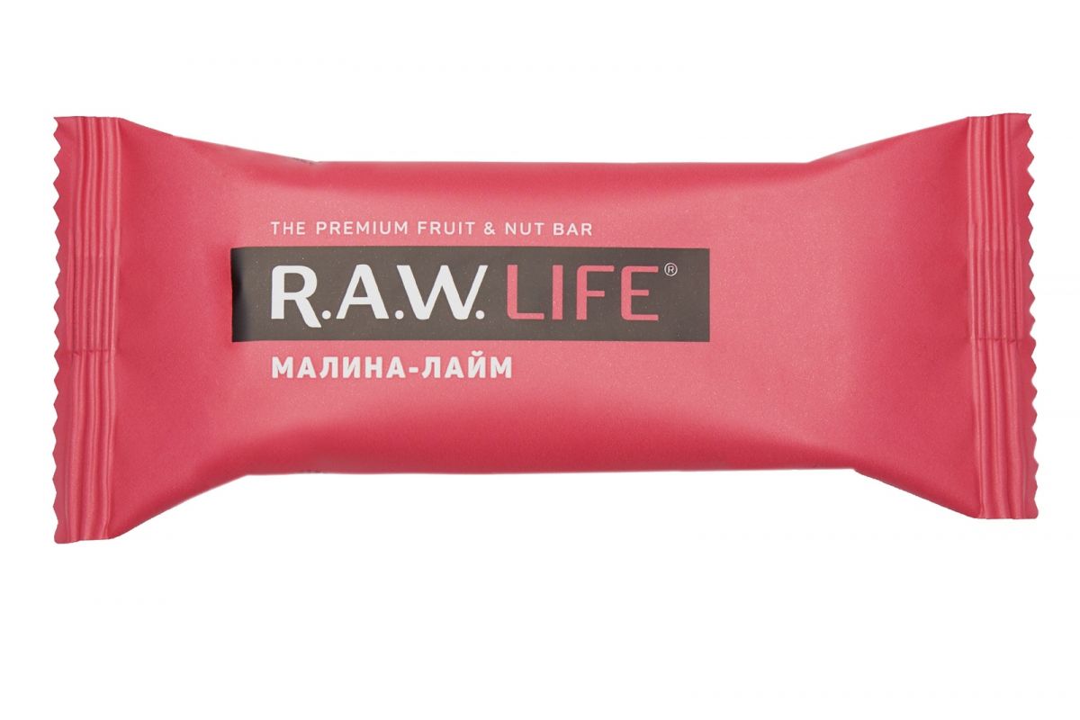 

Орехово-фруктовый батончик R.A.W. LIFE малина-лайм 47 г