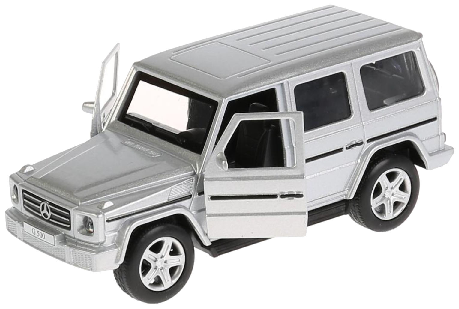 

игрушечная машинка инерционная "Mercedes-Benz G-Class", 12 см (серебро), Серебристый, Гелендваген