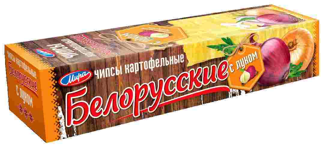 Чипсы картофельные с луком белорусские 100 г 60₽