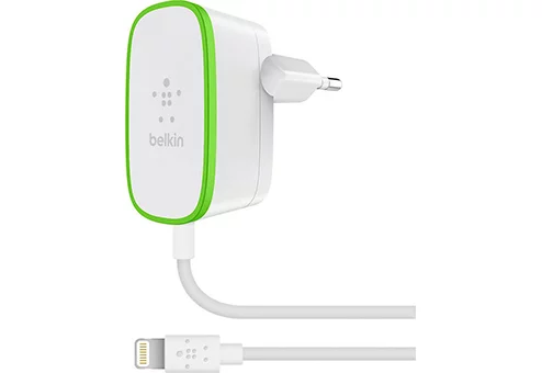 фото Сетевое зарядное устройство belkin f8j204vf06-wht, 1хlightning, 2,4 a, white