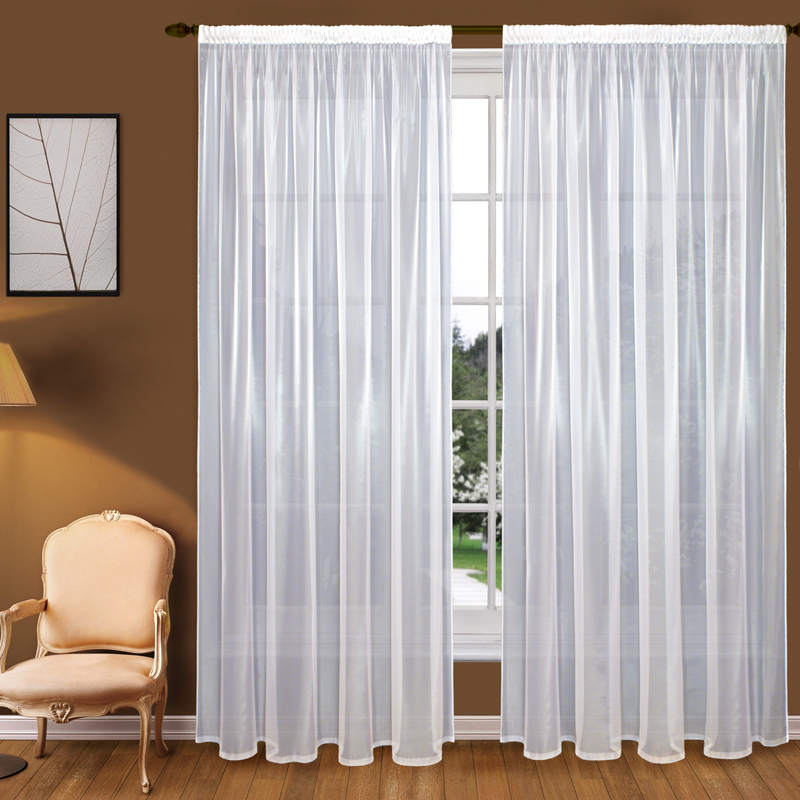 

Тюль Elegante Т102-300 300x250, белый, 2 шт., Т102-300