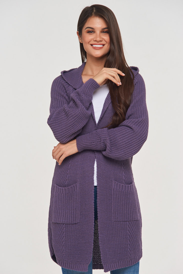 

Кардиган женский BE YOU BY192-14006 фиолетовый 46 RU, BY192-14006