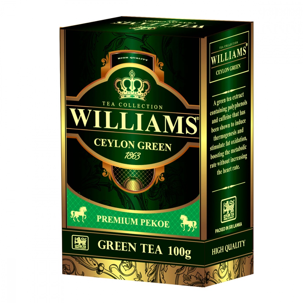 

Чай Williams Ceylon Green зеленый 100 г