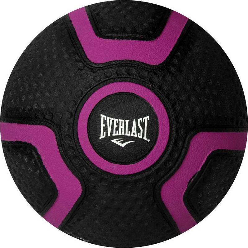 

Медицинбол Everlast Rubber 2 кг фиолетовый/черный