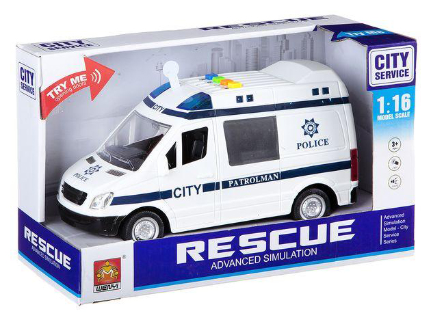 

Инерционная пластиковая машинка Shenzhen toys В85194, Разноцветный