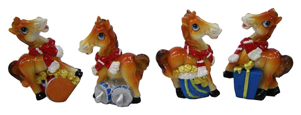 фото Фигурка лошадь 2,7*2,7*6,3см 4в. snowmen