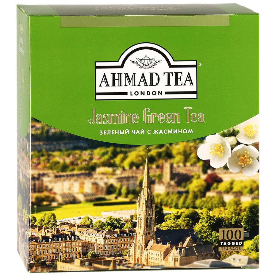 Чай зеленый Ahmad Tea с жасмином 100 пак