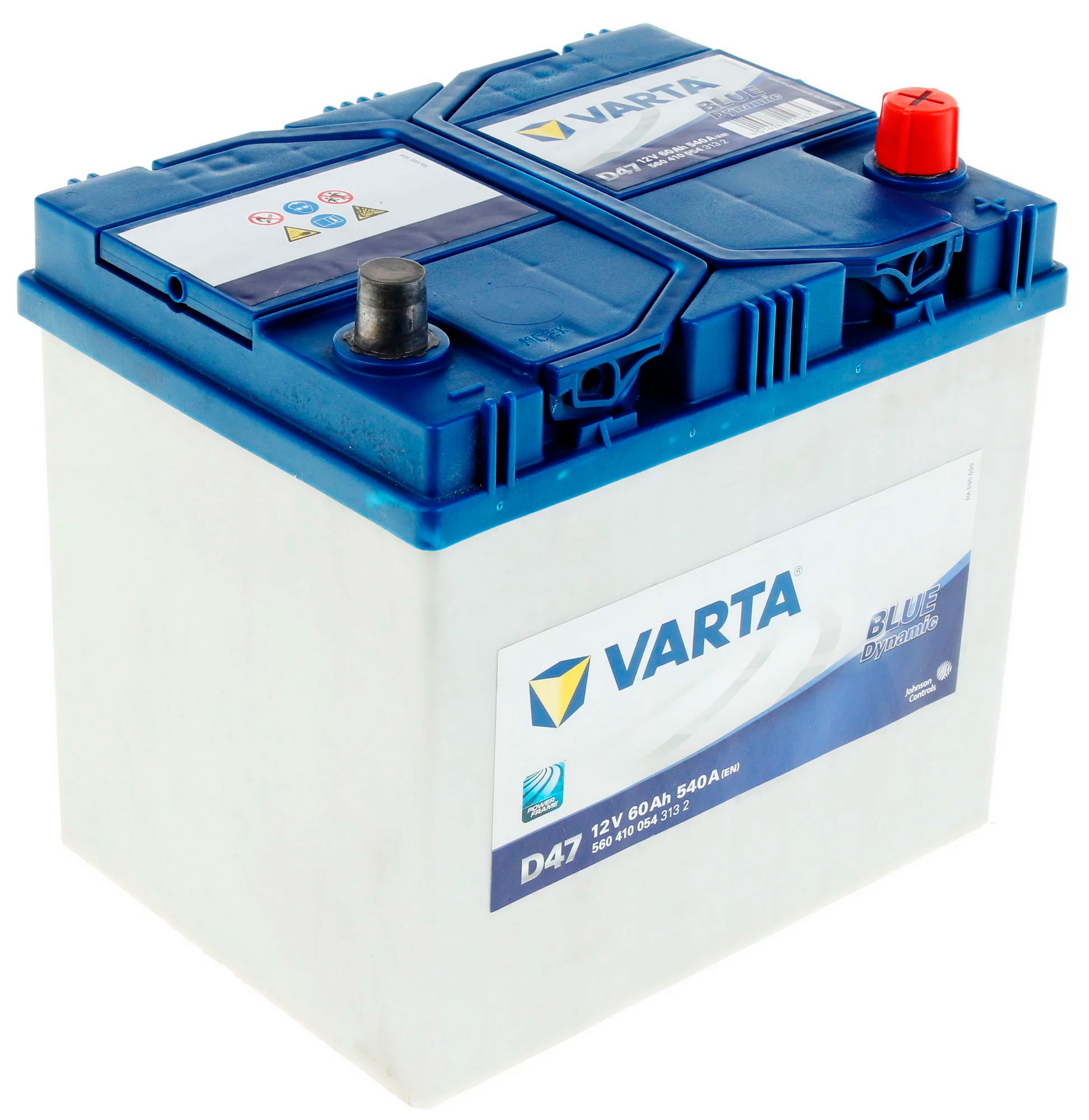 фото Аккумулятор varta blue d47 60r 540a 232x173x225 5604100543132