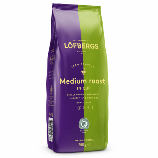 

Молотый кофе Lofbergs Medium Roast IN CUP 250 г, 11212