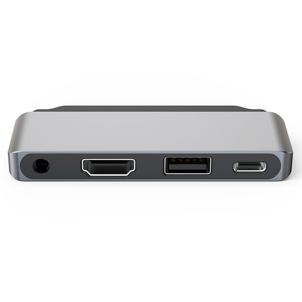 фото Адаптер red line multiport adapter type-c 4 in 1 silver