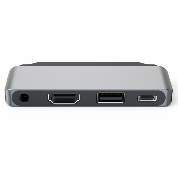 Адаптер Red Line Multiport adapter Type-C 4 in 1 Silver