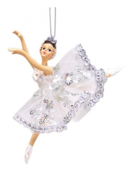 фото Елочная игрушка новогодняя сказка балерина 11,5 см 1 шт.