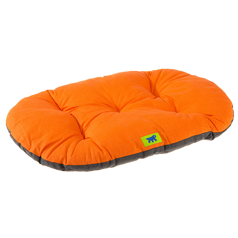 фото Подушка мягкая ferplast relax для собак и кошек (relax 100/12, оранжевый с черным)